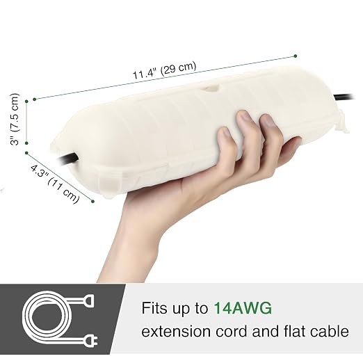 Outdoor Extension Cord Safety Cover, - Image 3