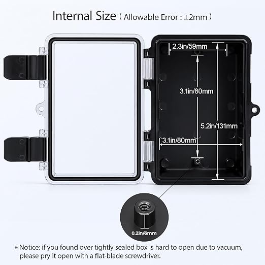 Junction Box IP67 Waterproof Electrical Box ABS Plastic Hinged Shell - Image 4