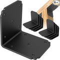 4x4x3.5 L Brackets Heavy Duty for Pergola, 4mm Extra Thick | Angle Bracket by KOMOHOM