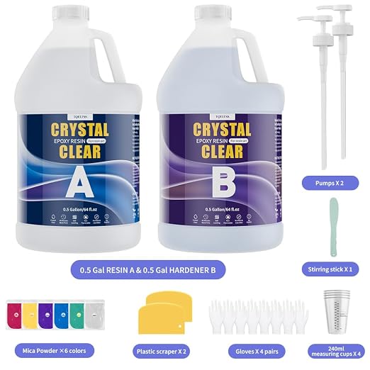 Epoxy Resin 1 Gallon Kit – Crystal Clear, High Gloss, Self-Leveling, No Bubbles - Image 8