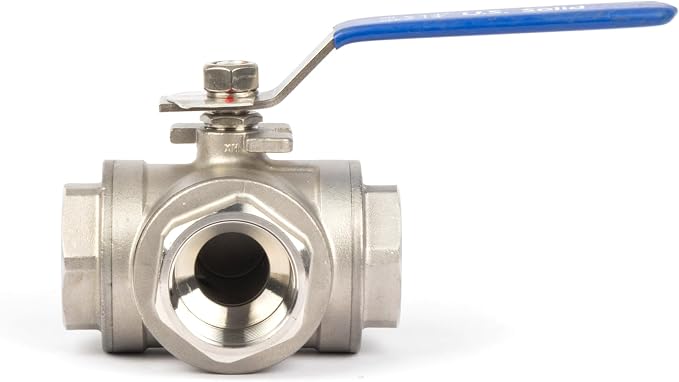 U.S. Solid 1-1/4" 3 Way Ball Valve - Image 7