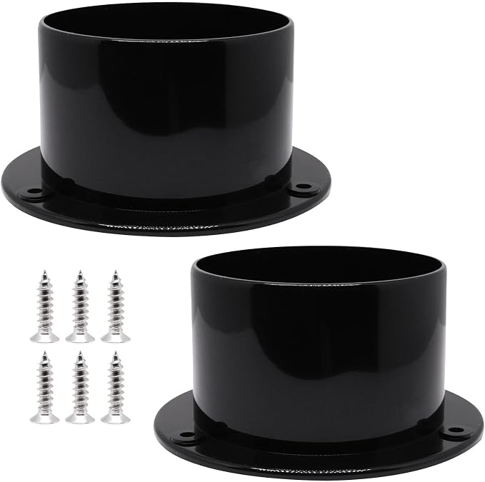 2pcs Duct Connector Flange, Plastic Duct Dust Fittings Dryer Vent Connector by BENLIUDH