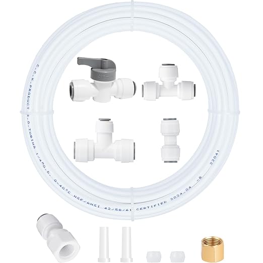 Ice Maker Water Line Kit - 25FT Water Line&Quick Fittings by PURENATTUBINGANDFITTINGS