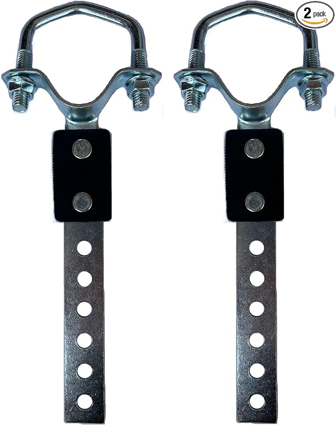 2 Pack Swivel Exhaust Pipe Hanger Muffler Mount Bracket Fit 2-1/4" Tailpipe | by Unknown