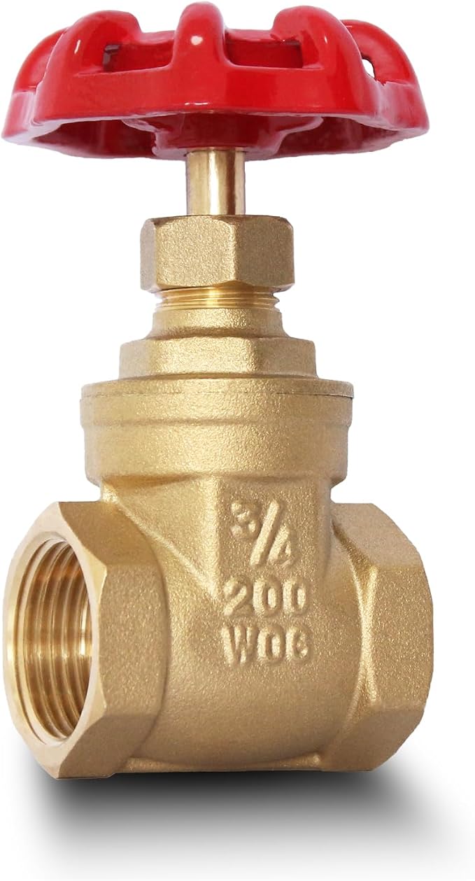 3/4" NPT Gate Valve, Heavy Duty, Female x Female Thread, DN20 | Manual Rotary by SYWUWV