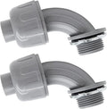 2Pcs 1/2" NPT Liquid-Tight Connector, 90-Degree | Electrical Conduit Connector by LifCratms