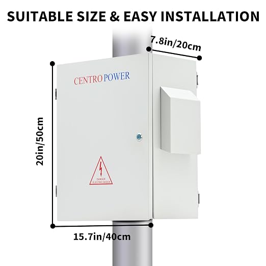 NEMA Outdoor Electrical Box Enclosure, 19.6"x15.7"x7.8" | Heavy-Duty - Image 7
