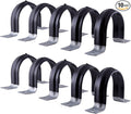 Highcraft QQT-Q4-10 Two-Hole Pipe Strap U Bracket, 4 Inch, Plastic Coated by Highcraft