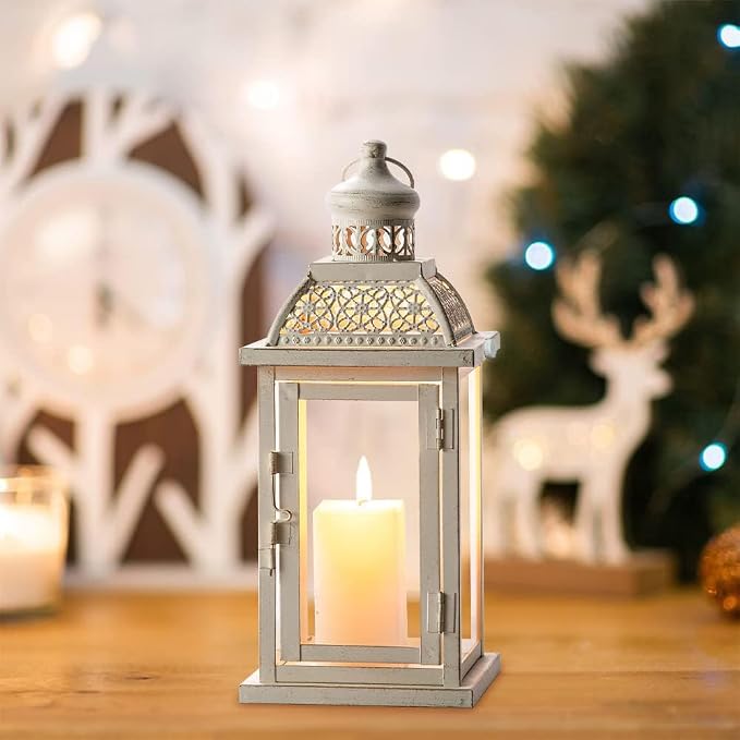 NEEDOMO 14.4" Lanterns Decorations Indoor, Hanging Candle Lantern Outdoor - Image 2