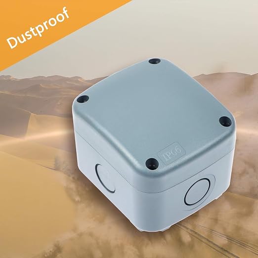 Small IP66 Weatherproof Enclosure in Grey, Nineleaf Outdoor Electrical Box 3 - Image 6