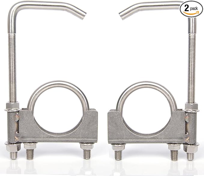 Stainless Steel 2.5" 2-1/2 Inch Exhaust Clamps by eLifecenter