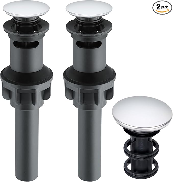 iFealClear 2 Pack Universal Pop Up Sink Drain Stopper by iFealClear