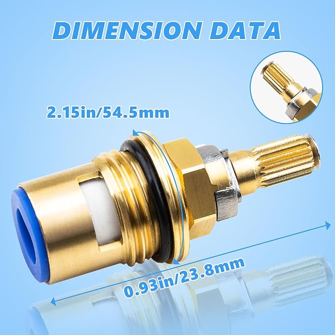 Cartridge for Kohler K-GP77005-RP & K-GP77006-RP Faucet Ceramic Valve, Hot and - Image 5