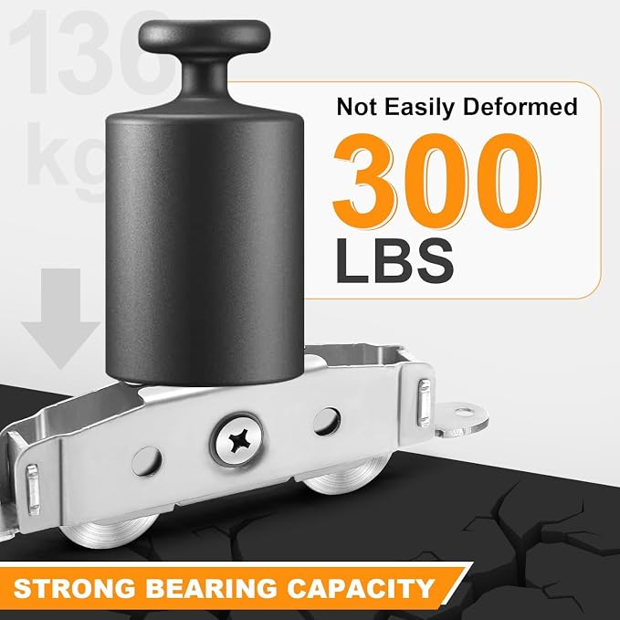 2 Pcs Sliding Patio Door Roller Stainless Steel Sliding Door Wheels | - Image 5