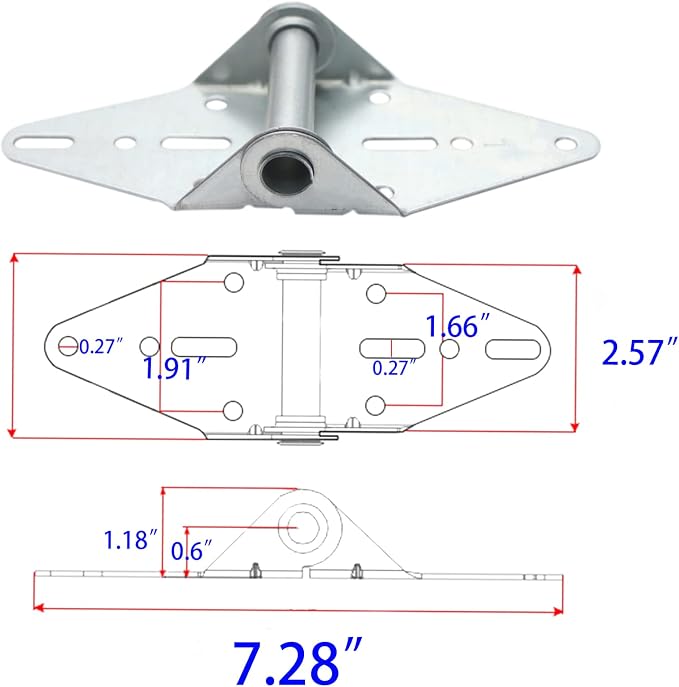 2 Packs Garage Door Hinges #1 - Image 4