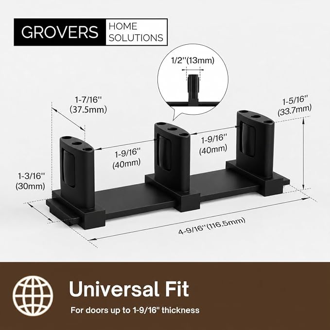 3-Pack Sliding Closet Door Floor Roller Guide - Image 4