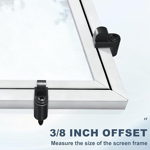 12-Pack 3/8 Inch Offset Window Screen Clips - Image 4