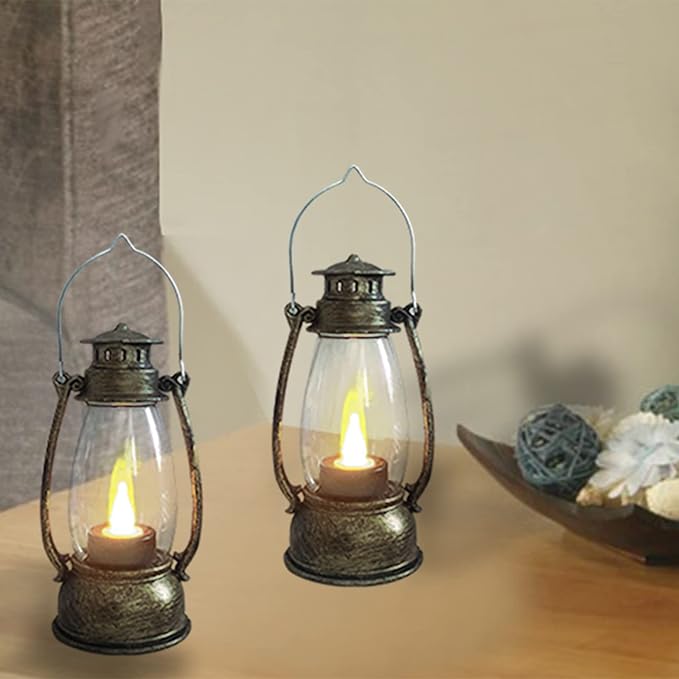 Mini Lanterns Small Lantern Decorative Indoor Outdoor Hanging Ornaments LED - Image 8