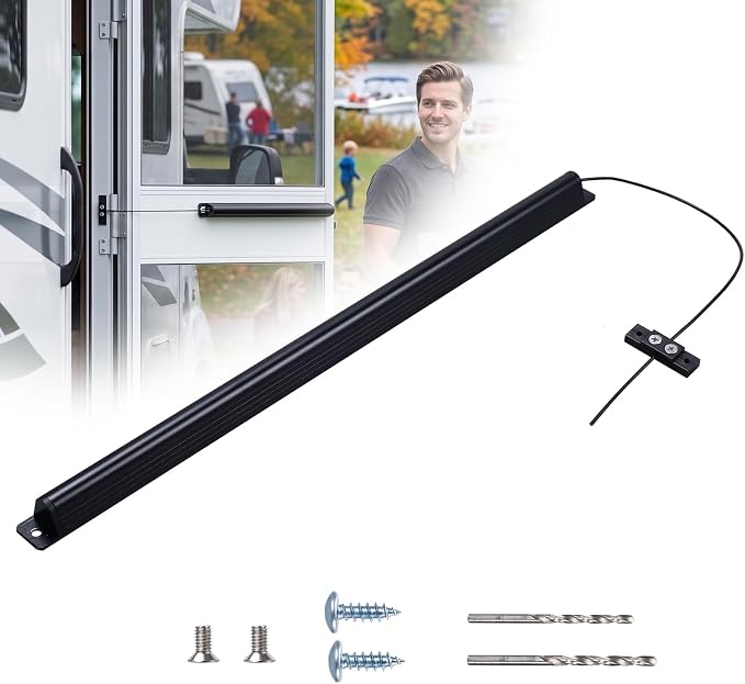 RV Screen Door Closer, Adjustable Tension, 17-Inch Aluminum | Automatic Closing - Image 2