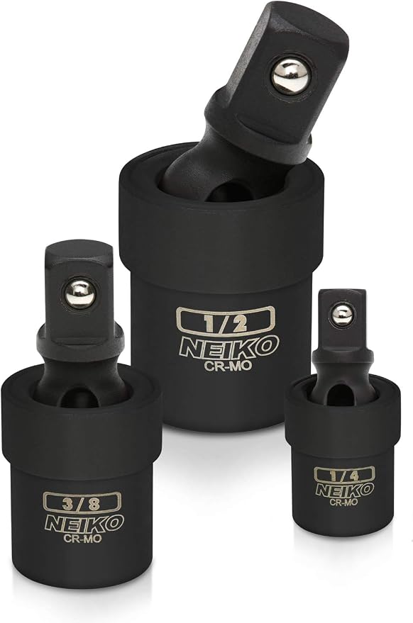 NEIKO 02486A Impact Universal Joint-Socket Swivel Set, Socket Extension Set by NeikoTools