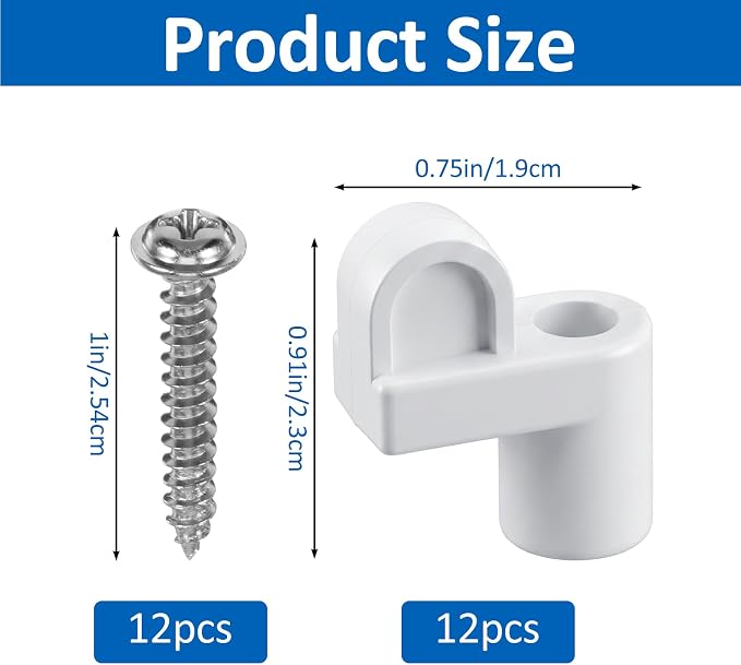 12 Pack Window Screen Clips Offset Storm Retainer - Image 2