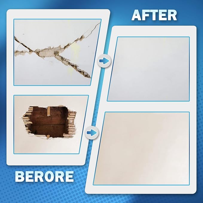 Drywall Repair Kit Upgraded Size, 10 x 10 Inch Drywall Patch Kit Large Hole - Image 4