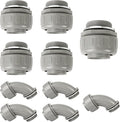 Conduit Connectors, 2 Inch Liquid Tight Connector NPT Non-Metallic by HDHAODA