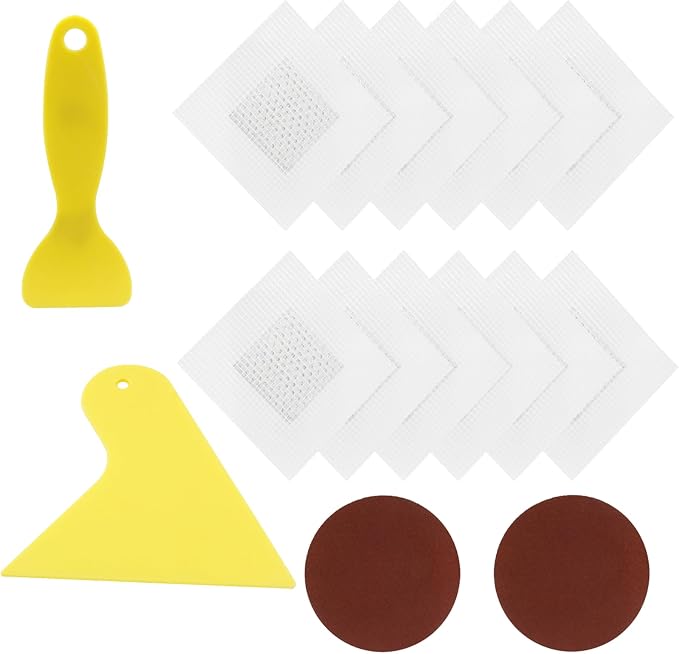 12 PCS, 2 inch Drywall Repair Patch Kit | Self Adhesive, Metal Sheetrock by Moicstiy