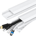 TV Cable Hider - 62.8in PVC Cord Hider Cable Management Wall, Paintable Cord by YCLYC