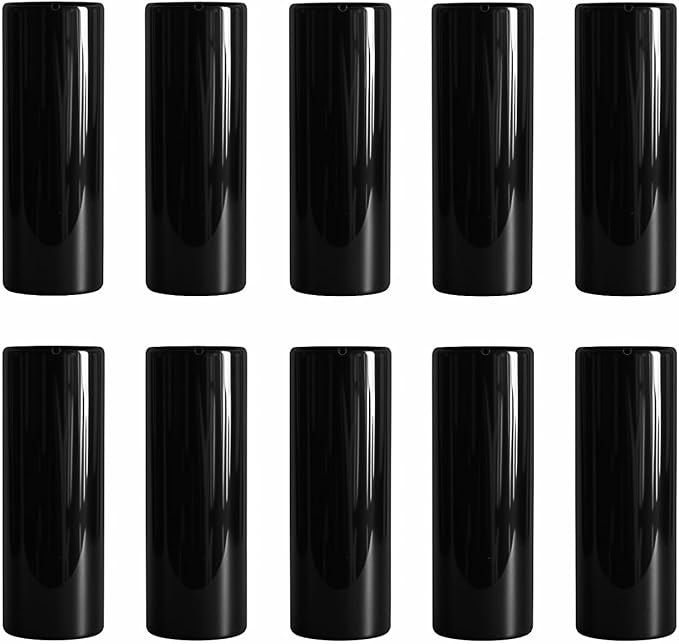 Modern Black Ceramic Vase Set of 10 - Image 4