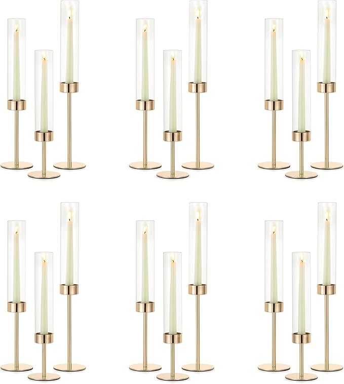 NUPTIO Candle Stick Holder for Wedding, Candlestick Decor Bulk for Party by Nuptio