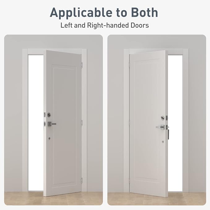 HOSOM Self Closing Door Hinges 3.5 Inch, Spring Loaded Hinges | Adjustable - Image 6