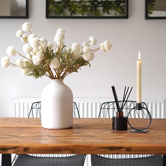 Large White Vase, Big Iron Vase - Image 7