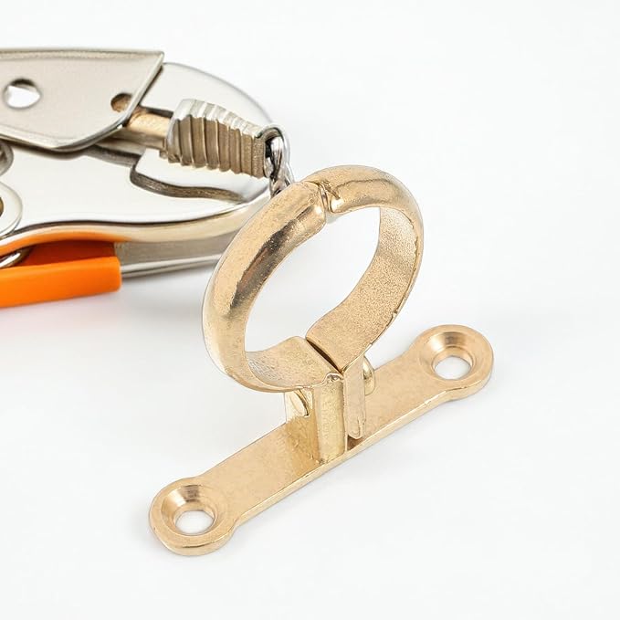 Toddmomy Rigid Pipe Strap Clamp 28mm Brass Tube Fastening Holder Industrial - Image 6