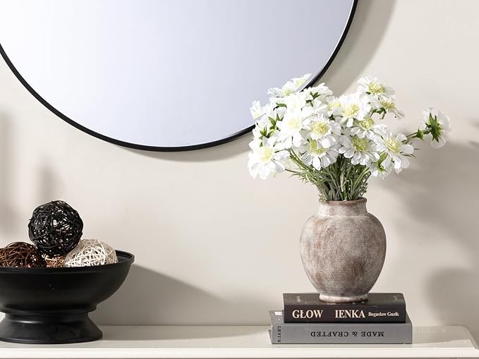Ceramic Flower Vases Home Decor, Rustic Farmhouse Decorative Vase Pottery - Image 8
