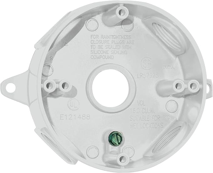 SIGMA ENGINEERED SOLUTIONS 143854 Round Metal Electrical Outlet Box, by SigmaEngineeredSolutions
