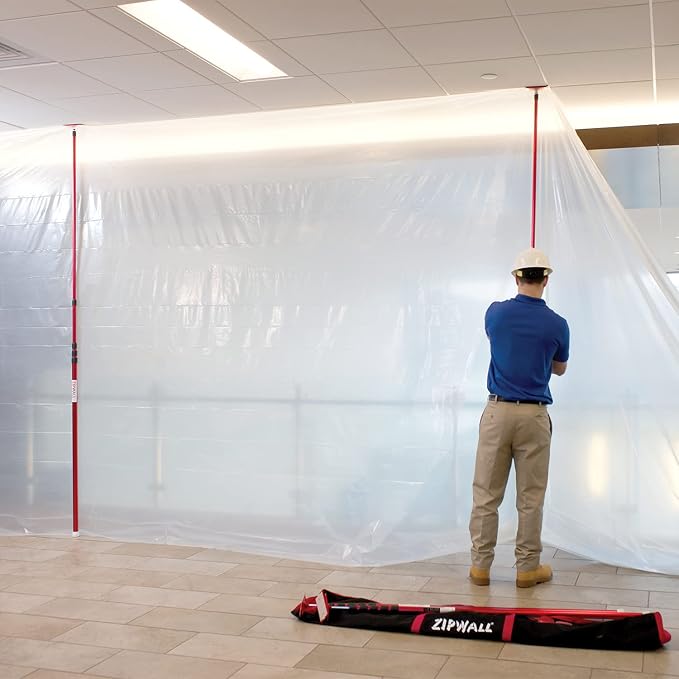 ZipWall 20' 2-Pack Spring-Loaded Poles - Image 4