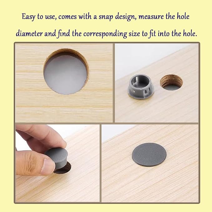 365pcs Black Plastic Recessed Hole Plugs - Image 4