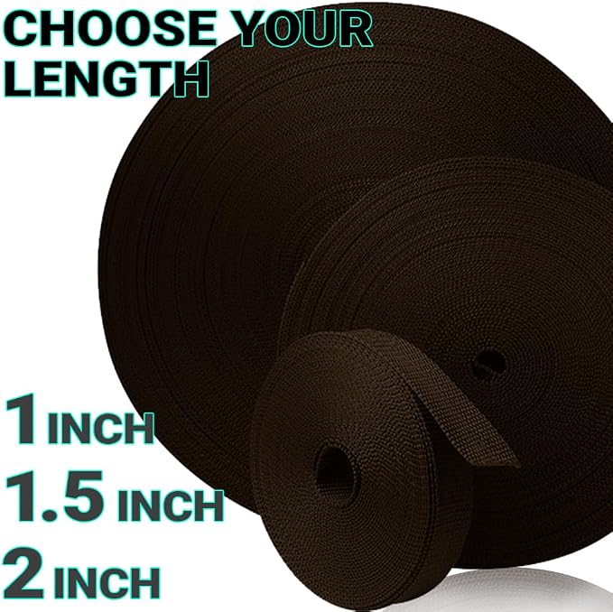 Webbing Strap, 3/4" to 2", 10-50 Yds, EDC gear, backpack repair and pet dog - Image 9