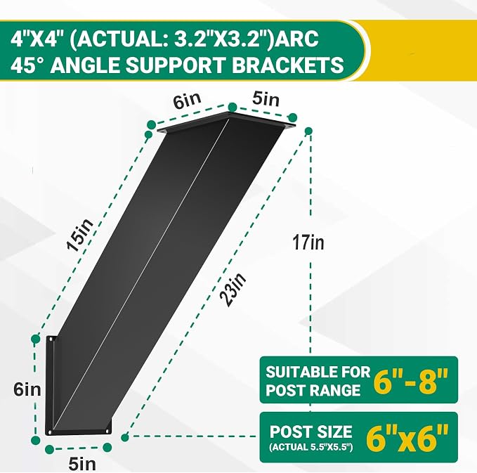 8 PCS 45 Degree Angle Support Bracket - Image 2