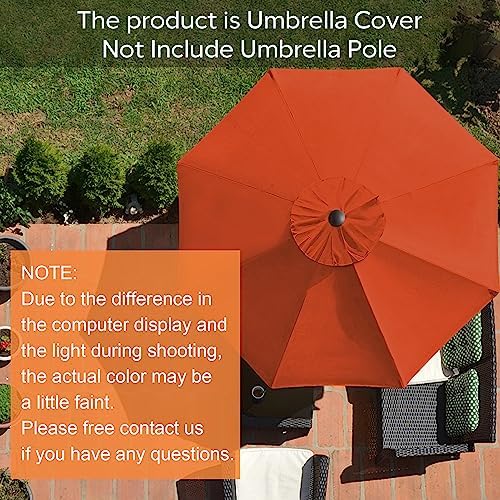EliteShade USA 9FT Patio Umbrella Replacement Covers 8 Ribs Market Umbrella - Image 2