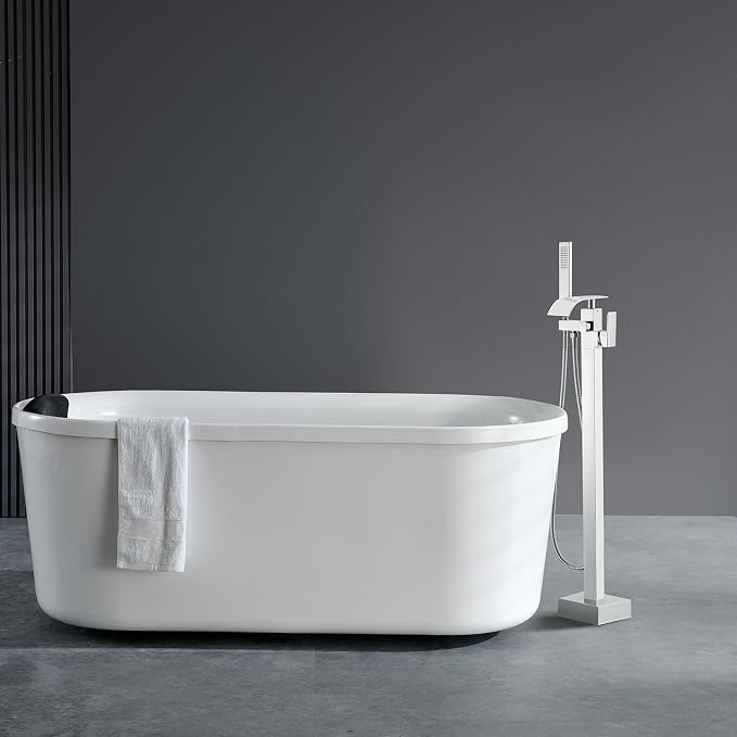 VEVOR Freestanding Bathtub Faucet, Floor Mount, Freestanding Tub Filler - Image 8