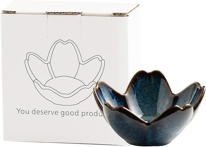 Floral Ceramic Jewelry Tray, 3.5" Ring Holder Trinket Bowl | Petite bowl keeps - Image 9