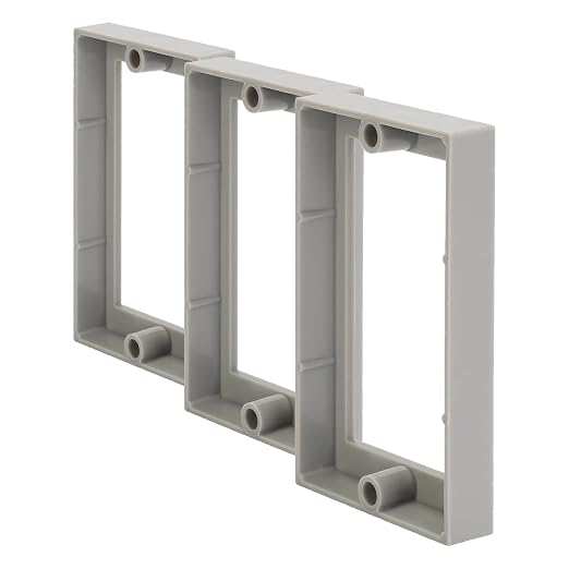 Single Gang Receptacle Outlet Box Extenders 1/2", Include 2Screws, Electrical by XGGYA