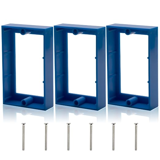HXH Single Gang Receptacle Outlet Box Extender, 3/4 Inch, 3 Pack | by HUIXHAO