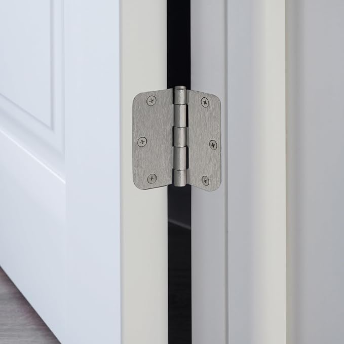 Design House Interior Door Hinge, Satin Nickel | 5/8" Radius, Traditional - Image 6