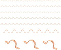 90 Pack Niikappu Copper Pipe Strap Clamp Hanger by Unknown
