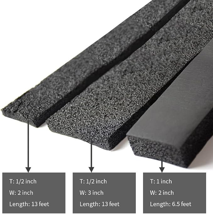 DOBTIM Pipe Insulation Foam Wrap Tape, Self Adhesive - Image 2