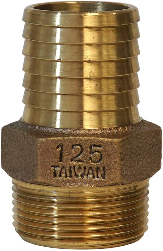 MFG No-Lead Bronze Adapter Inch Brass Male Adapter, Connects Submersible Pumps by MerrillManufacturing
