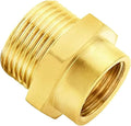 Joywayus 1/2" NPT Thread Female × 3/4" G Thread Male Brass Pipe Fitting Adapter by Joywayus